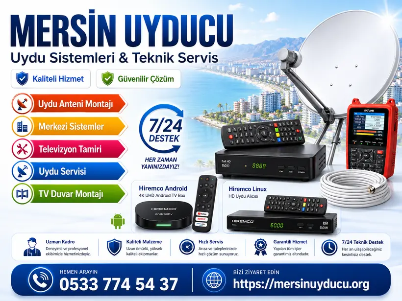 Mersin Uyducu uydu sistemleri ve teknik servis görseli