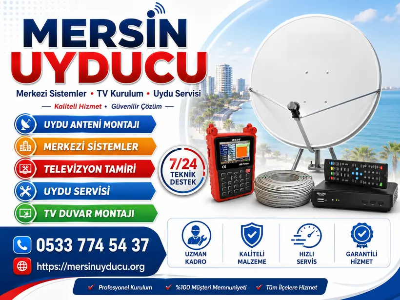 Mersin Uyducu merkezi sistemler ve uydu servisi görseli