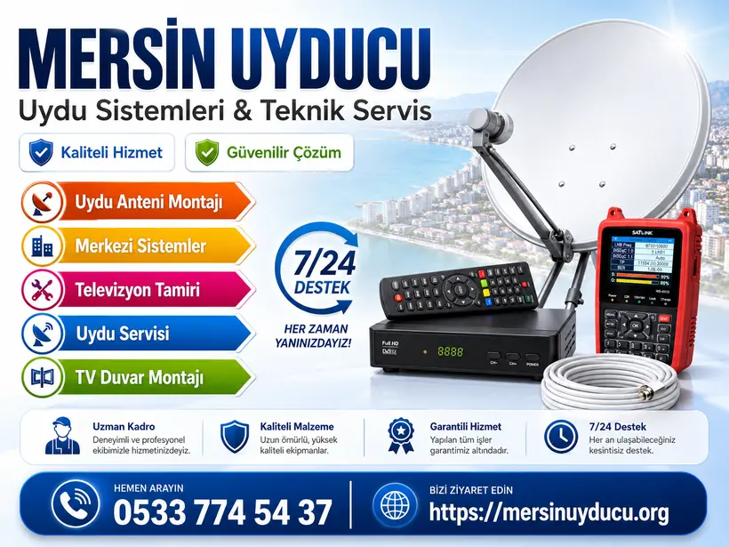 Mersin Uyducu teknik servis ve çanak anten görseli